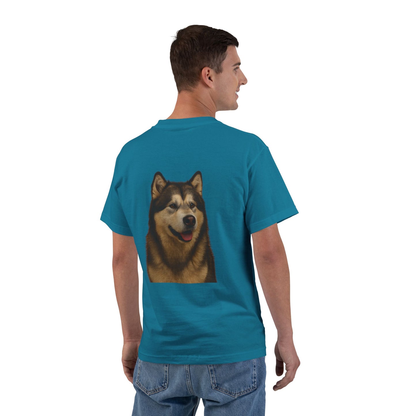 Malamute Head Men's Short-Sleeve Crewneck Tee