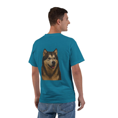 Malamute Head Men's Short-Sleeve Crewneck Tee