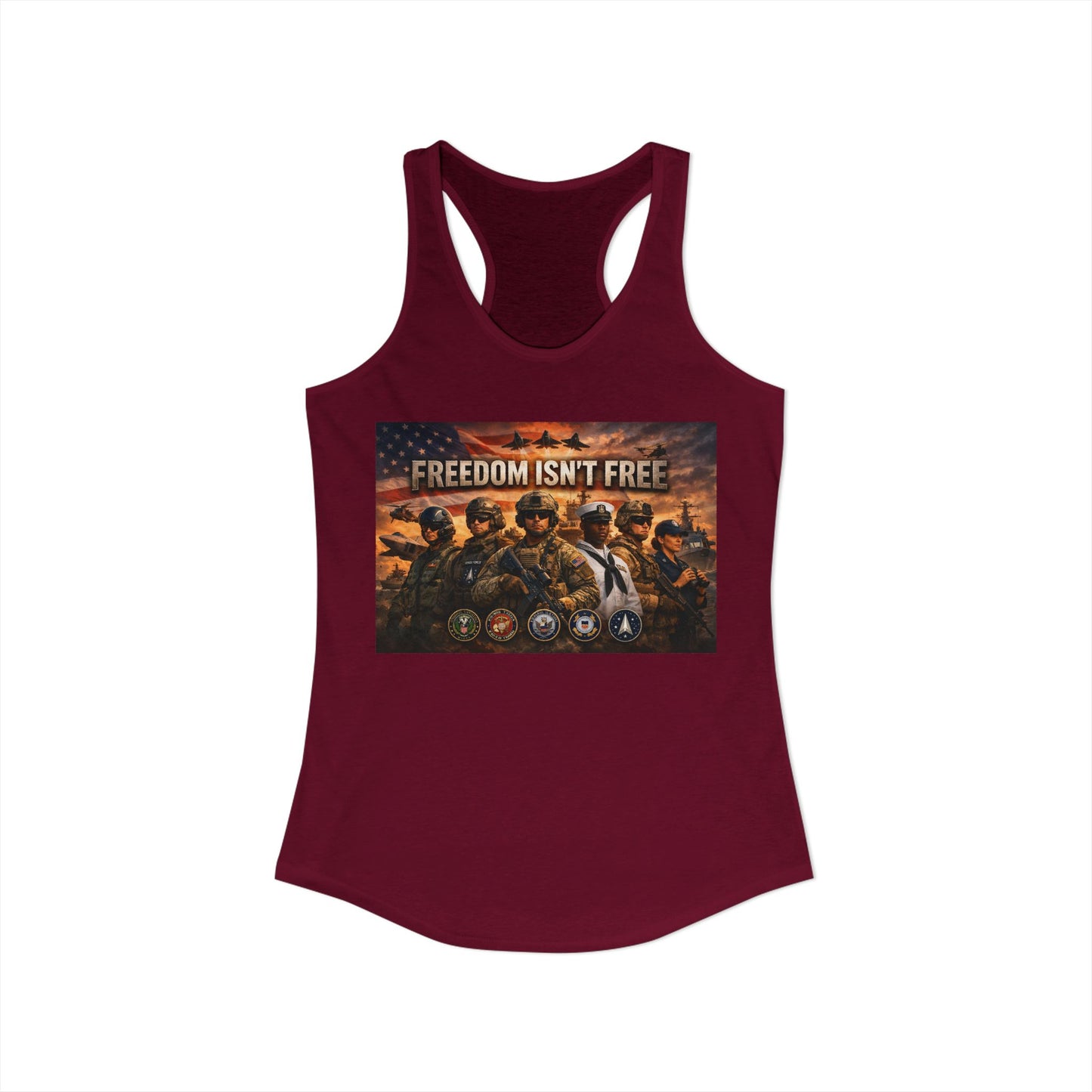 Freedom Isn't Free Women's Racerback Tank