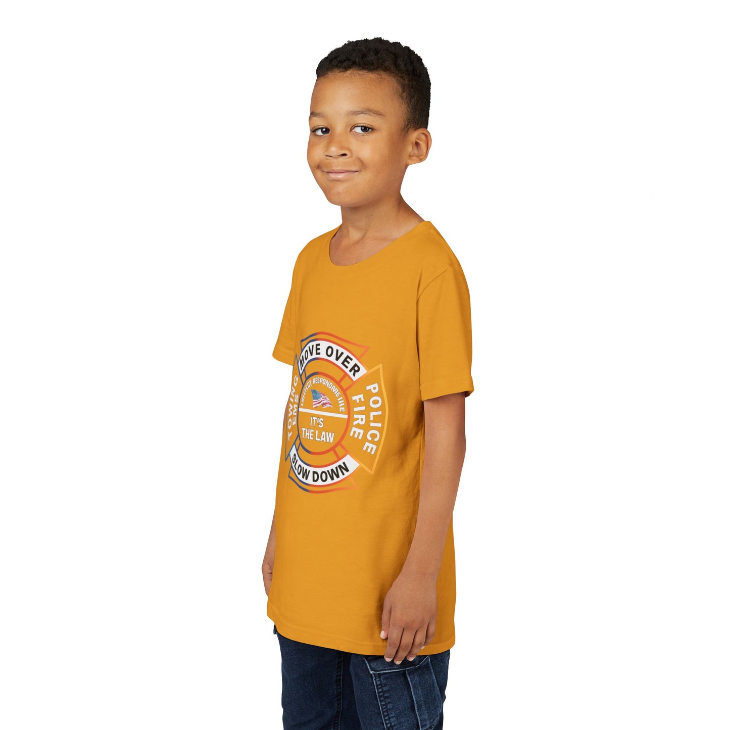 Let First Responders Live Youth Unisex Short Sleeve Crewneck Tee