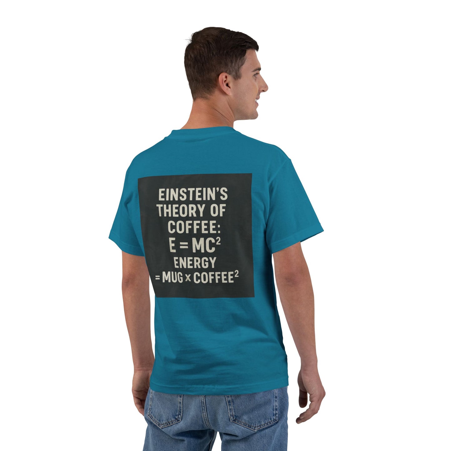 Einstein's Theory Of Coffee Men's Short-Sleeve Crewneck Tee