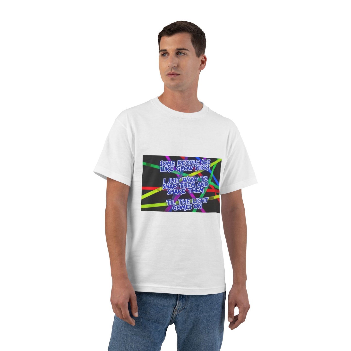 Glow Sticks Men's Short-Sleeve Crewneck Tee
