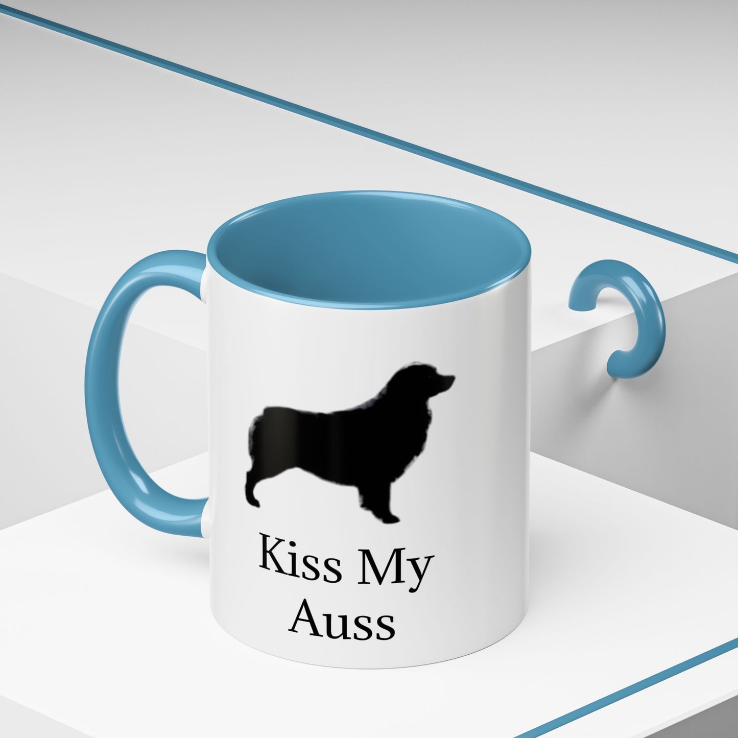 Kiss My Auss 2-Tone Coffee Mug