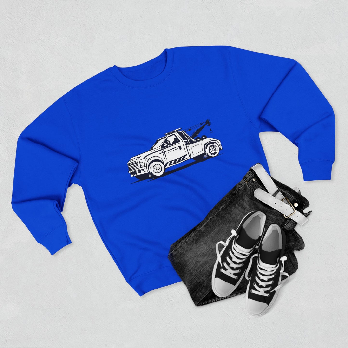 Wheel Lift Tow Truck Unisex Crewneck Sweatshirt