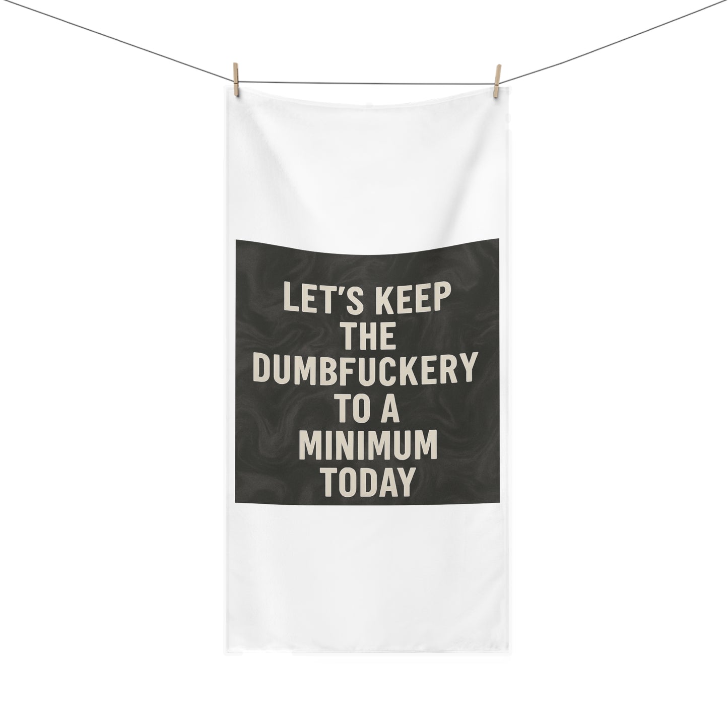 Dumbfuckery Mink-Cotton  Beach Towel