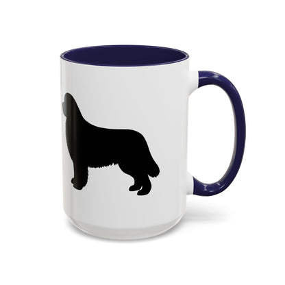 Newfie Silhouette 2-Tone Coffee Mug