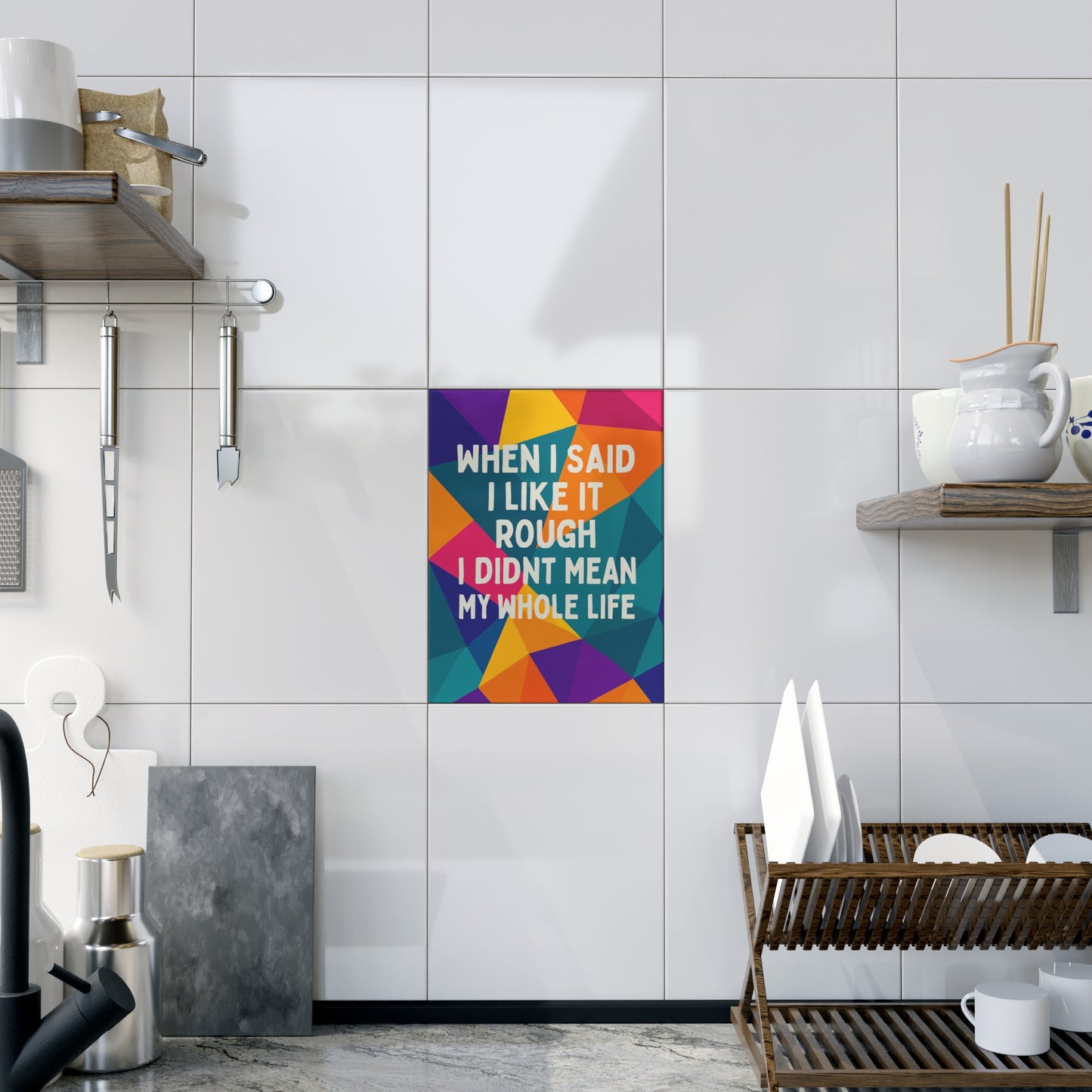 Like It Rough Ceramic Photo Tile