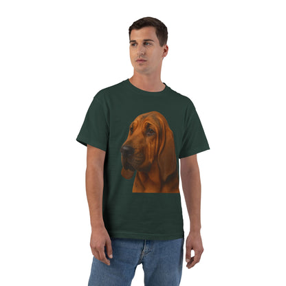 Bloodhound Head Men's Short-Sleeve Crewneck Tee