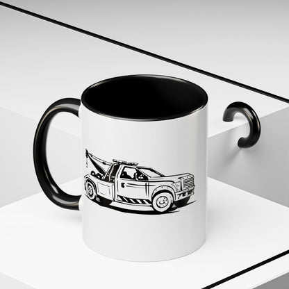 Wheel Lift Tow Truck 2-Tone Coffee Mug