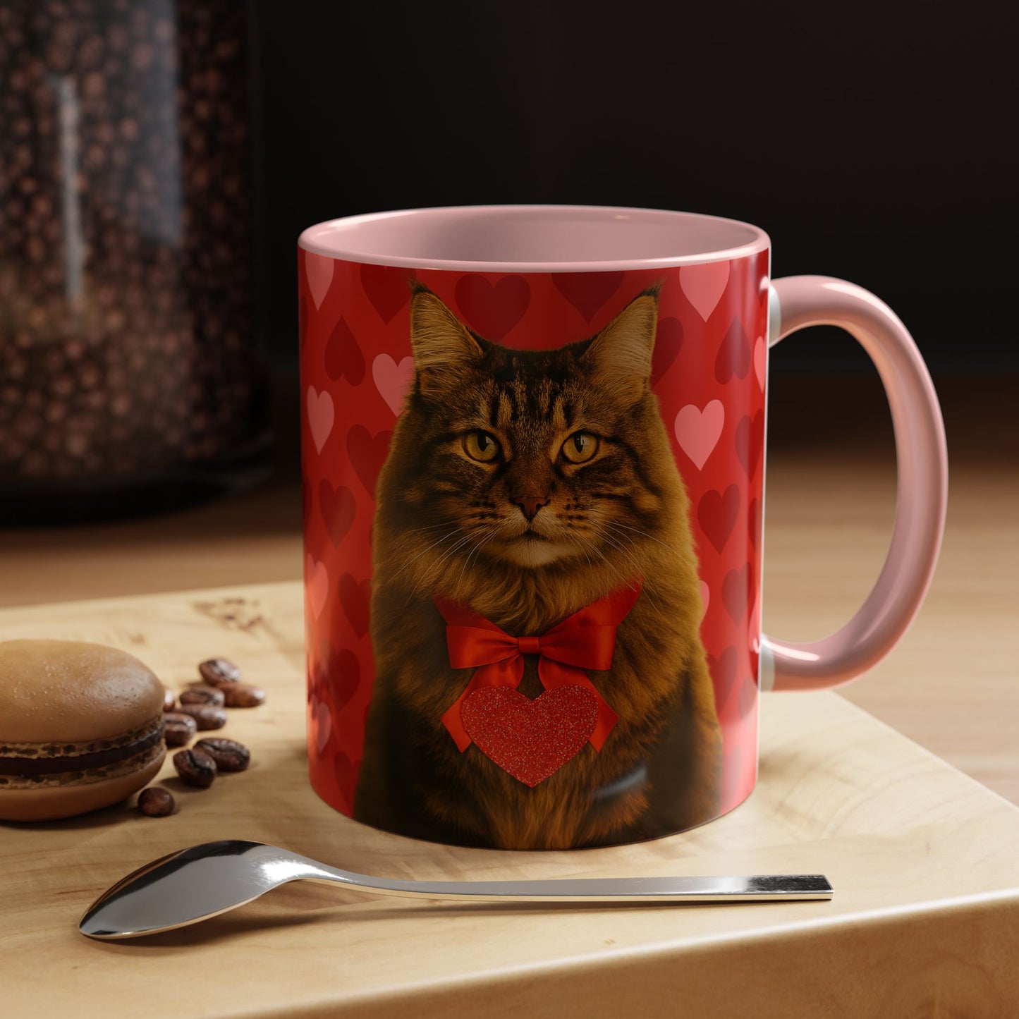 Cupid's Companion Cat 2-Tone Coffee Mug