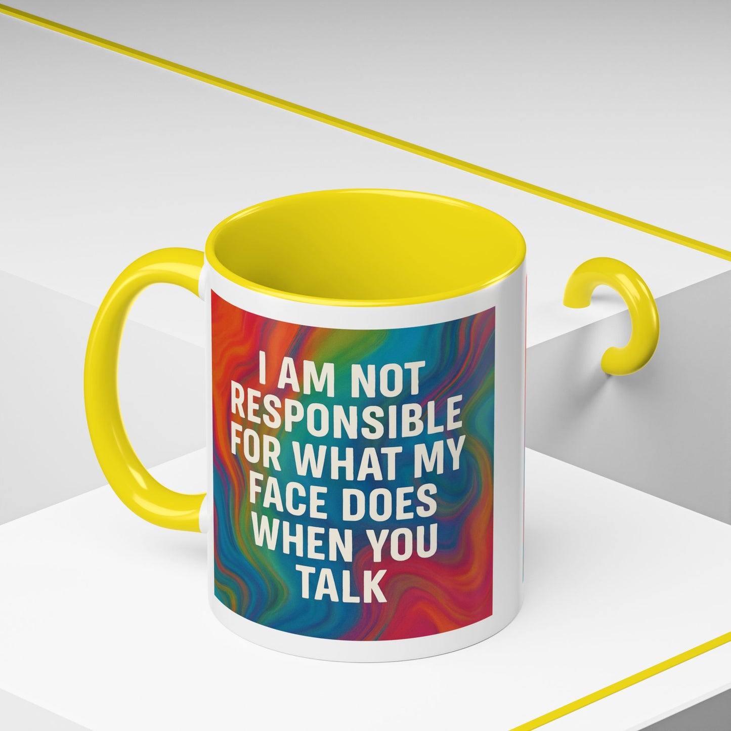 When You Talk 2-Tone Coffee Mug
