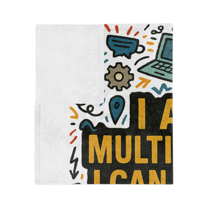 Multi-Tasker Velveteen Microfiber Blanket