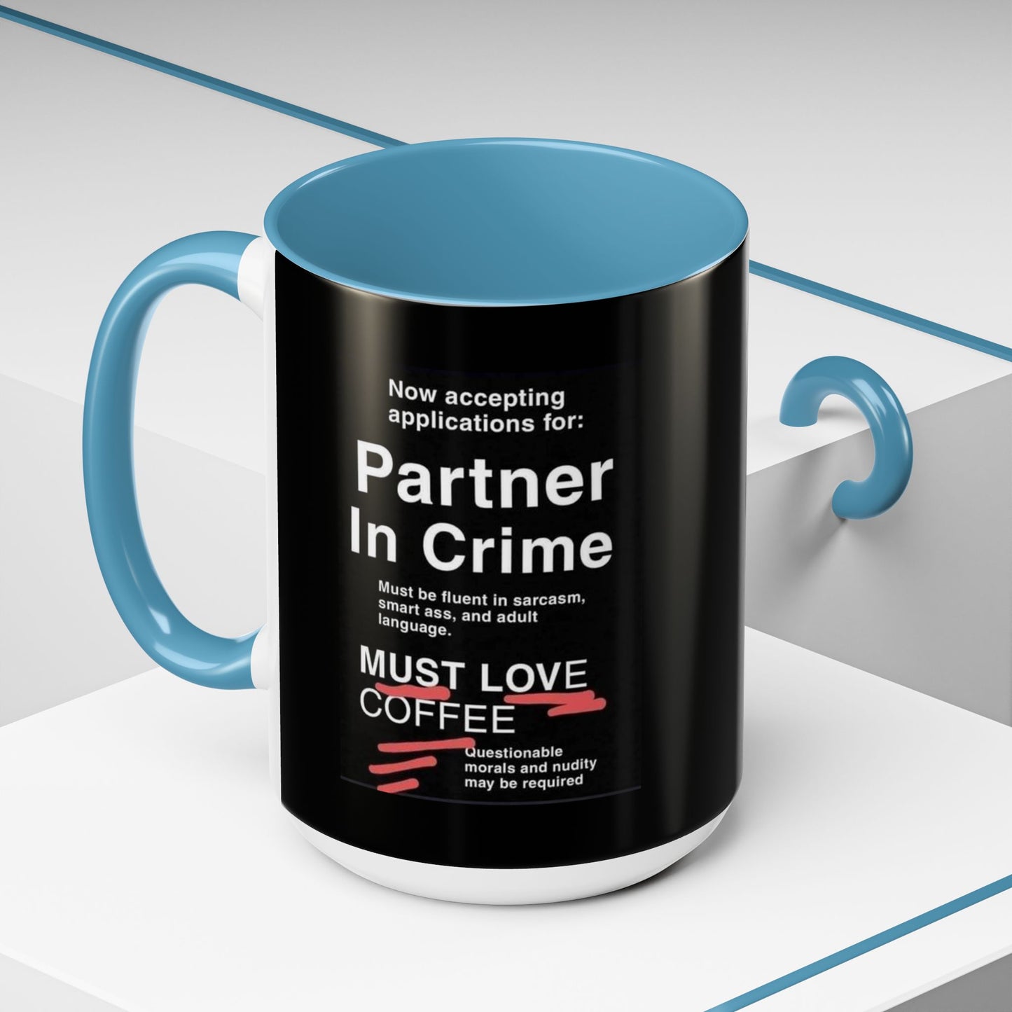 Partner In Crime 2-Tone Coffee Mug