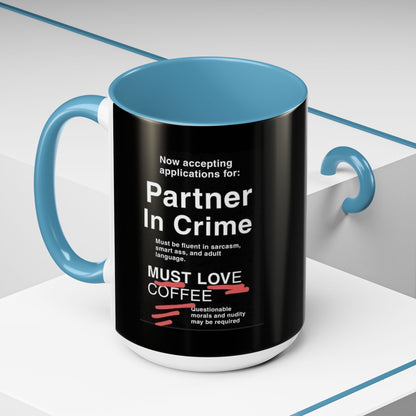 Partner In Crime 2-Tone Coffee Mug