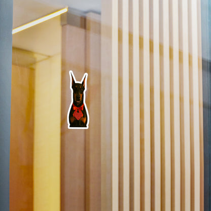 Cupid's Companion Doberman Vinyl Decal