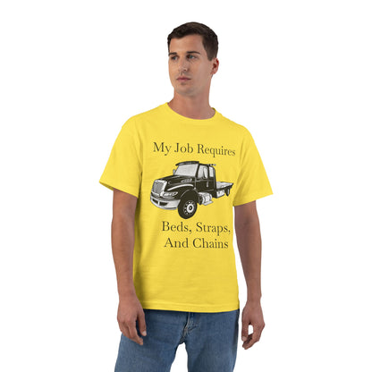 Beds, Straps, And Chains Men's Short-Sleeve Crewneck Tee