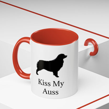 Kiss My Auss 2-Tone Coffee Mug