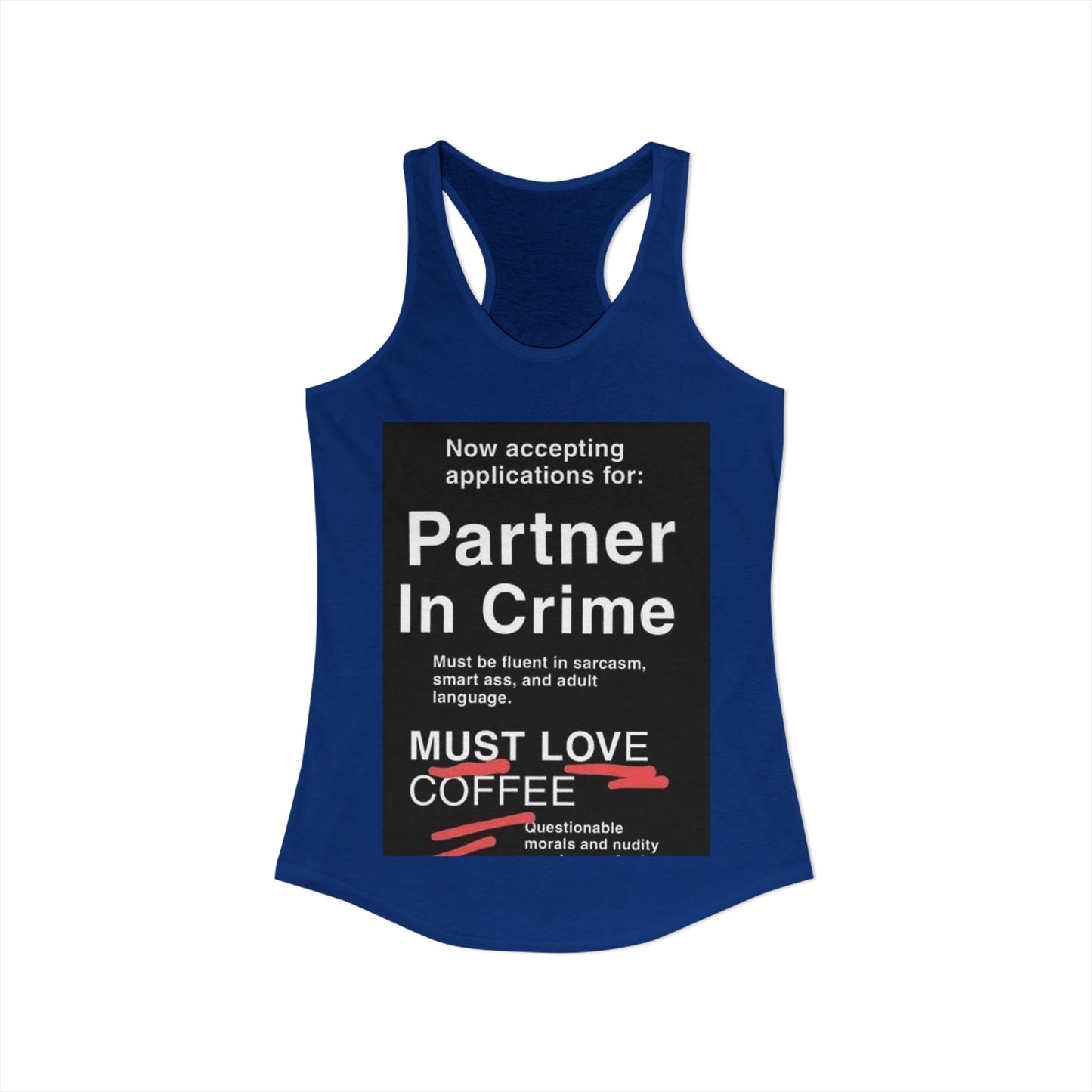 Partner In Crime Women's Racerback Tank