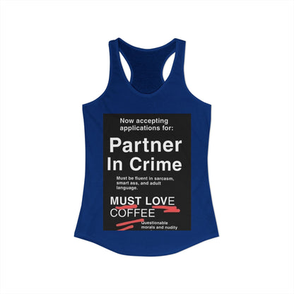 Partner In Crime Women's Racerback Tank