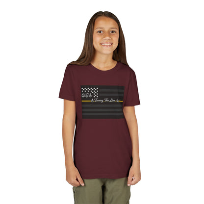 Thin Yellow Line Youth Unisex Short Sleeve Crewneck Tee