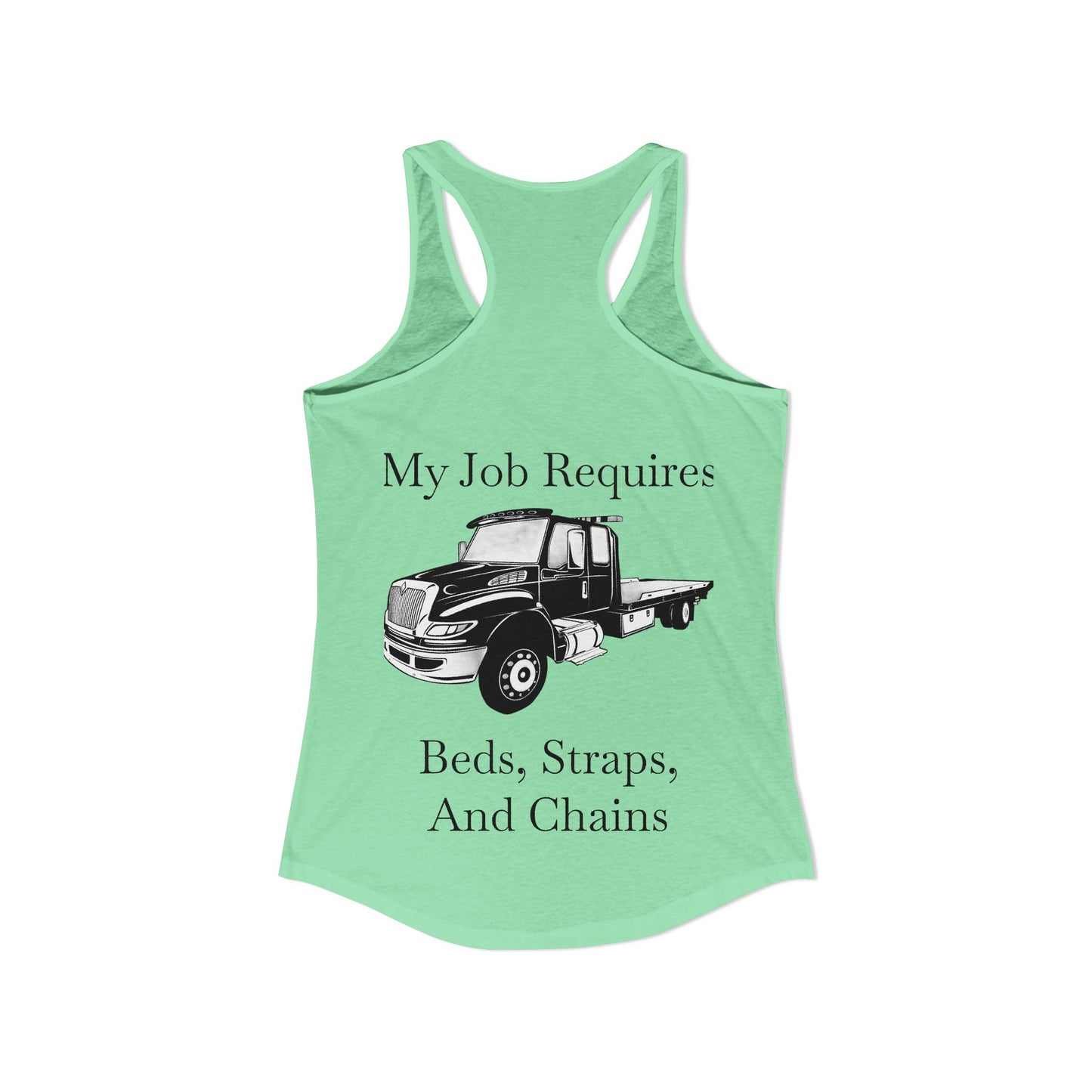 Beds, Straps, And Chains Women's Racerback Tank