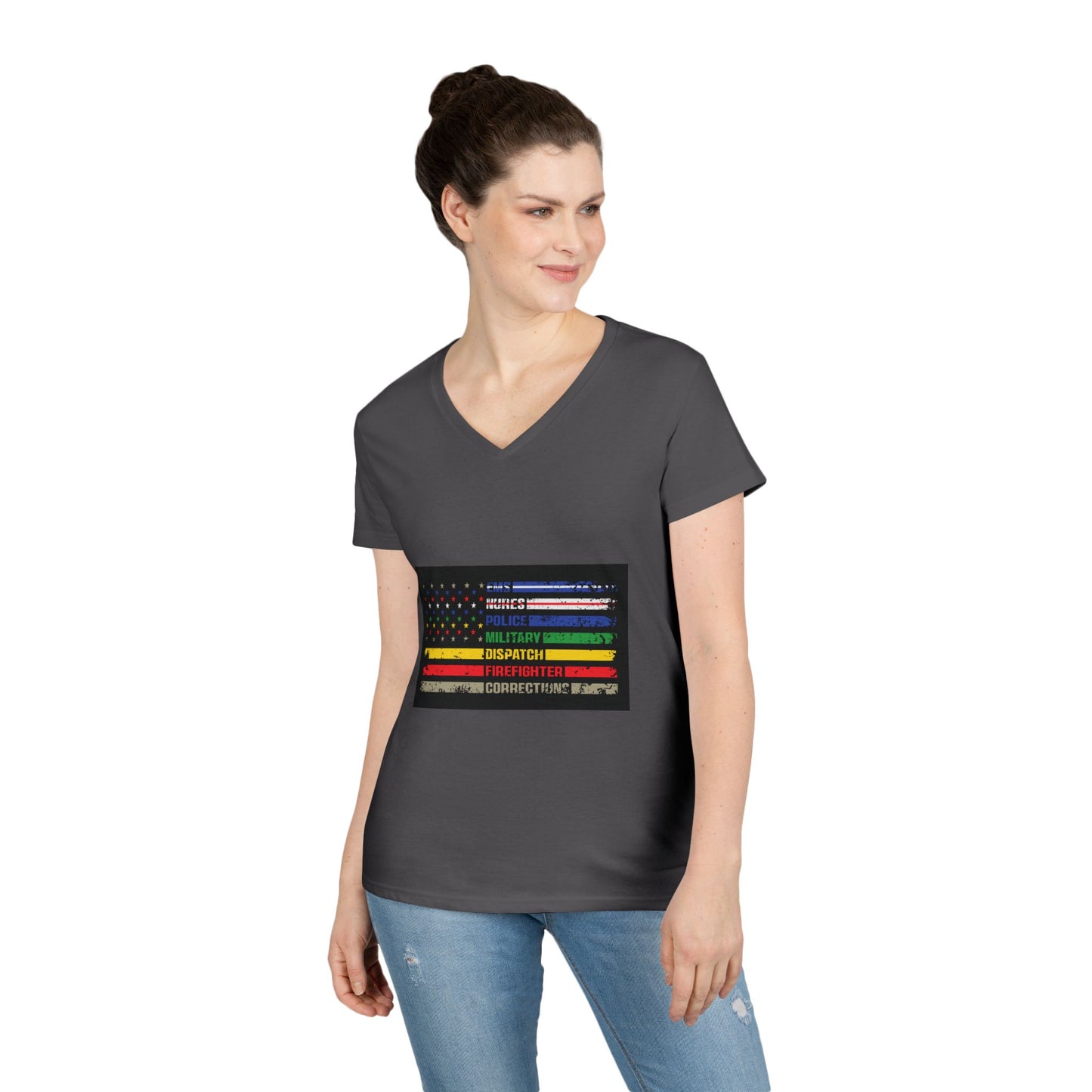 First Responder Women's V-Neck T-Shirt