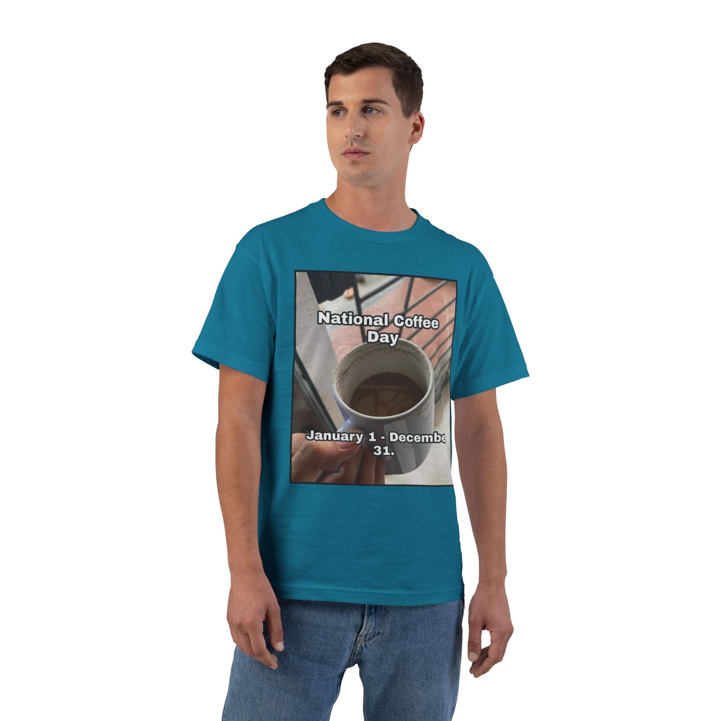 National Coffee Day Men's Short-Sleeve Crewneck Tee