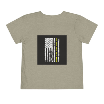 Thin Yellow Line Toddler Unisex Short Sleeve Crewneck Tee