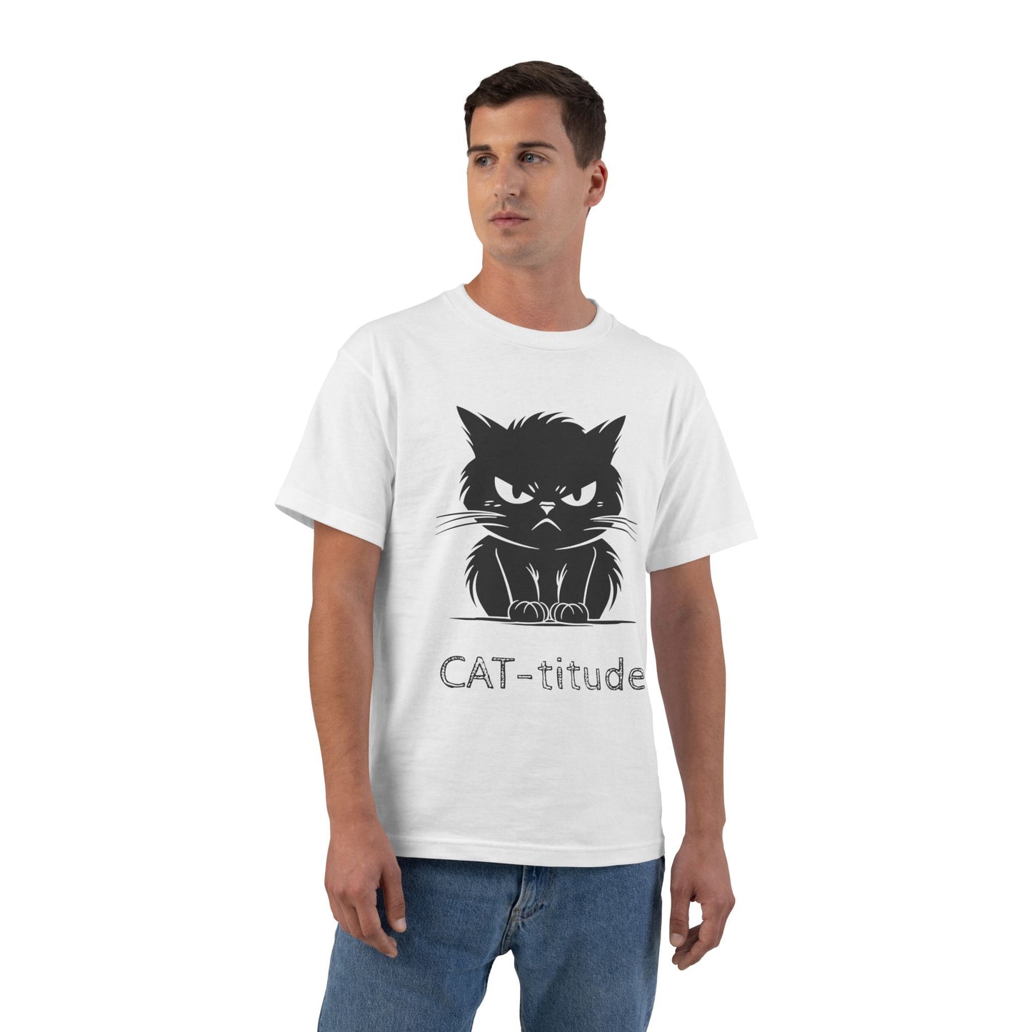 CAT-titude Men's Short-Sleeve Crewneck Tee