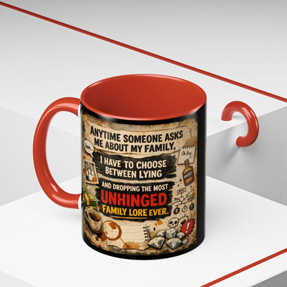 Unhinged Family 2-Tone Coffee Mug