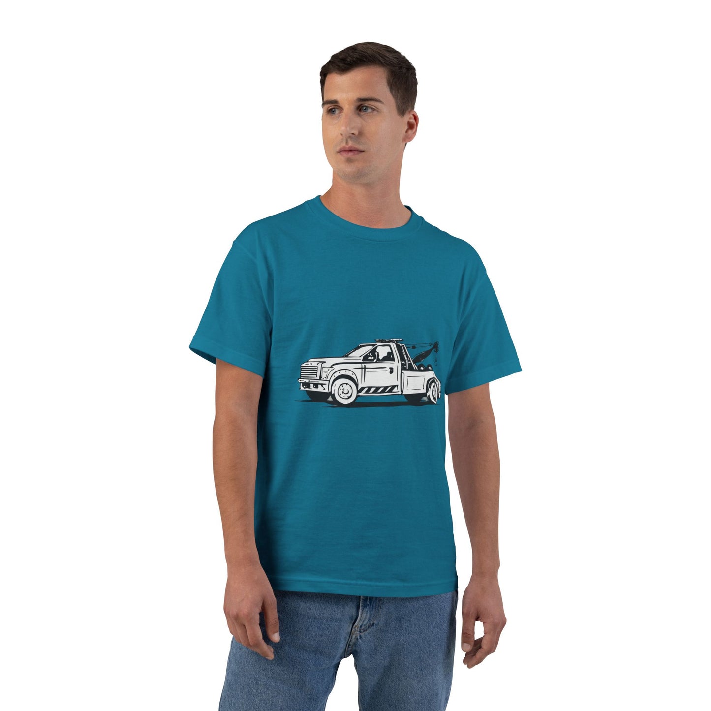 Wheel Lift Tow Truck Men's Short-Sleeve Crewneck Tee