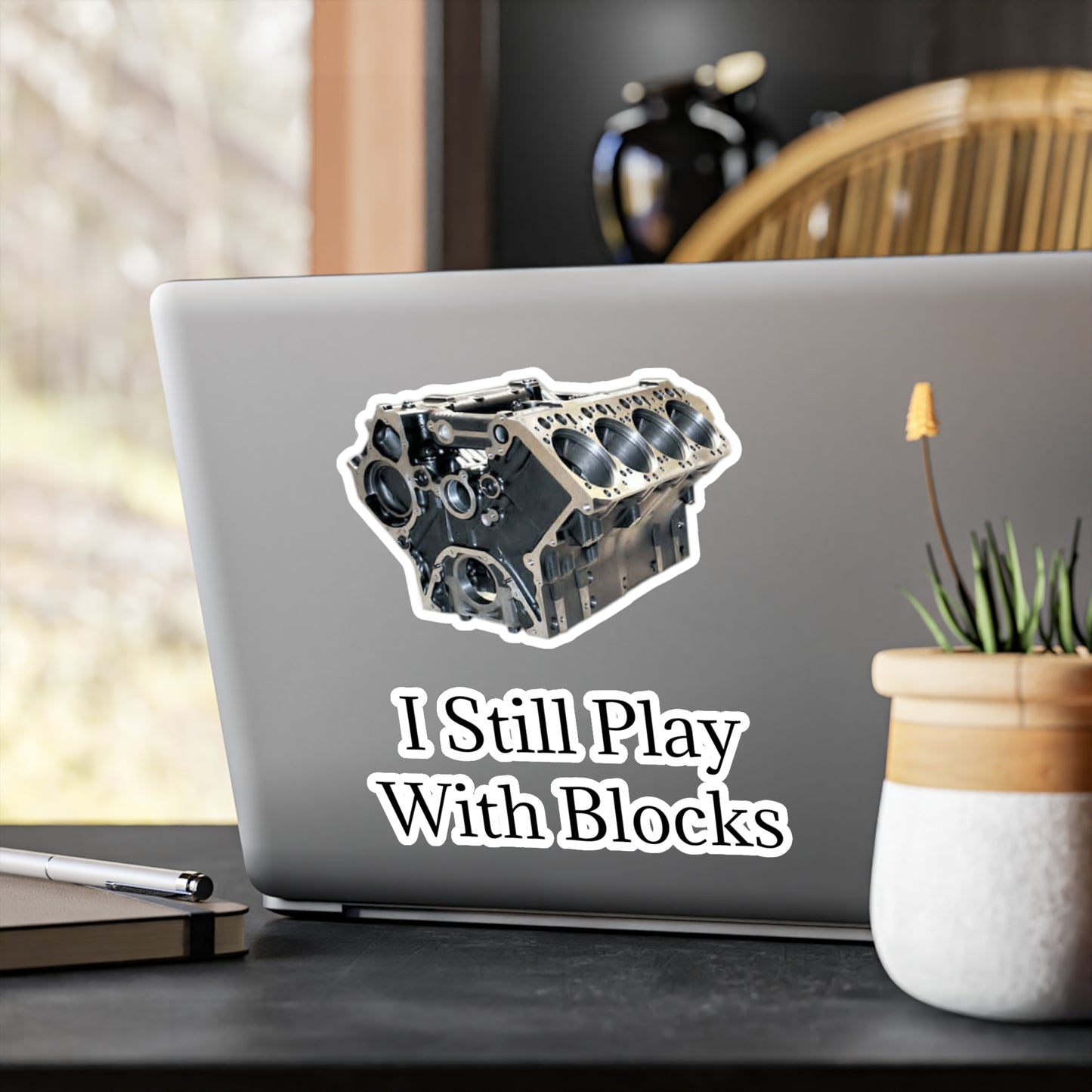 Play With Blocks Vinyl Decal