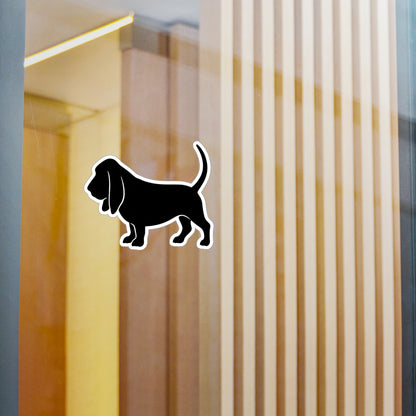 Basset Silhouette Vinyl Decal