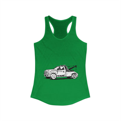 Wheel Lift Tow Truck Women's Racerback Tank