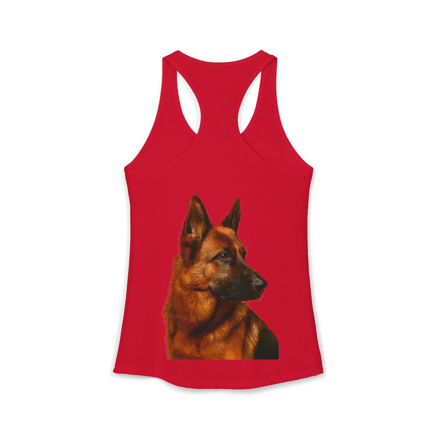 German Shepherd Head Women's Racerback Tank