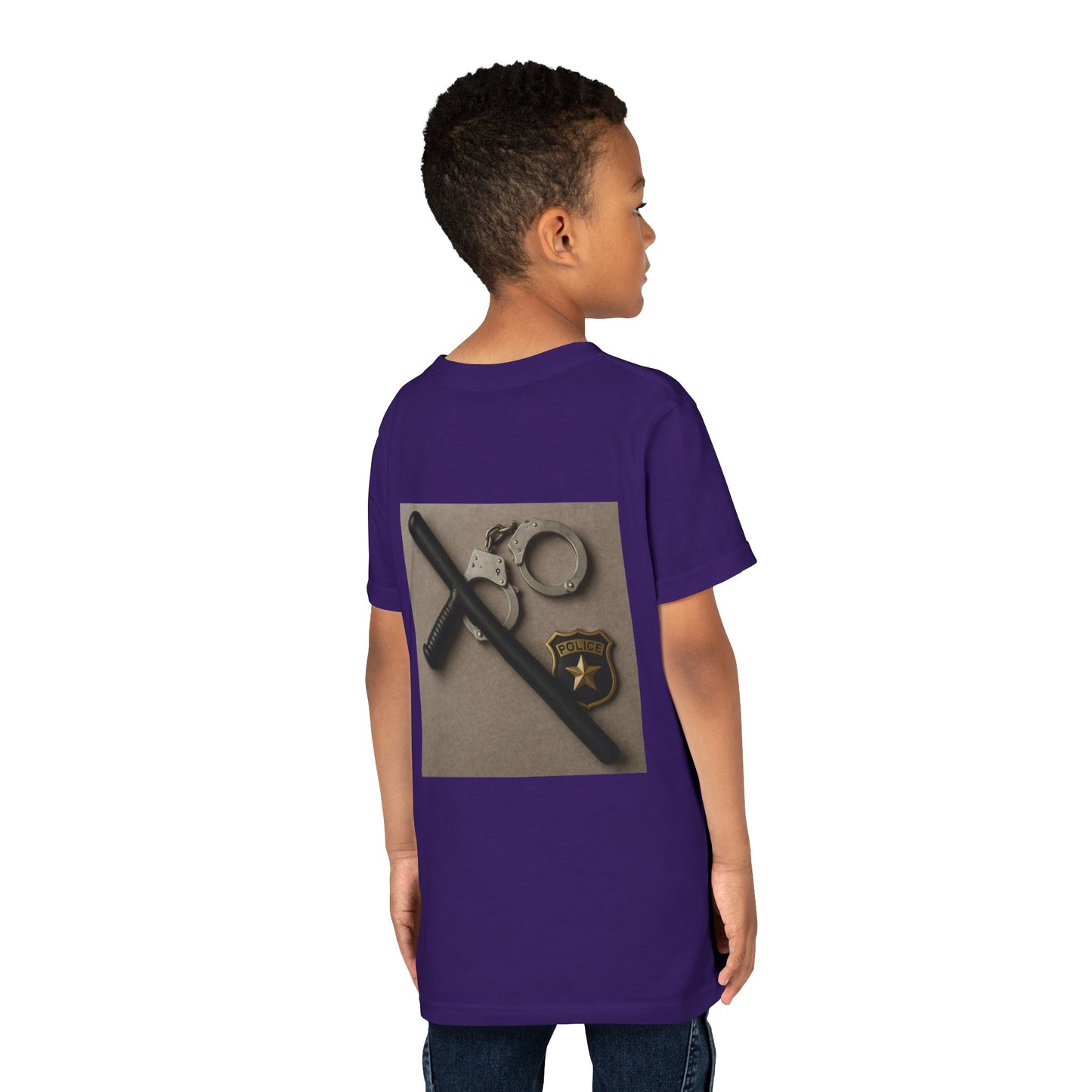 Law Enforcement Appreciation Youth Unisex Short Sleeve Crewneck Tee