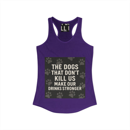 Drinks Stronger Women's Racerback Tank