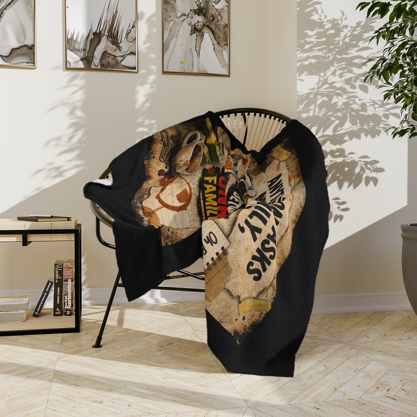 Unhinged Family Velveteen Microfiber Blanket