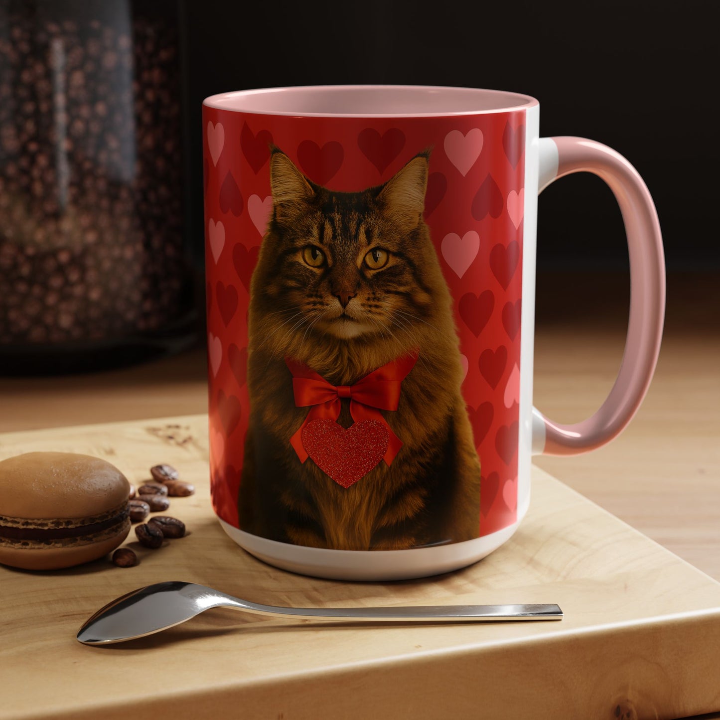 Cupid's Companion Cat 2-Tone Coffee Mug