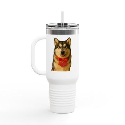 Cupid's Companion Malamute Insulated Travel Mug