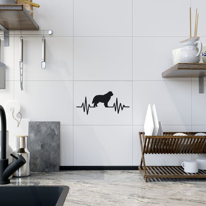 My Heart Beats For Newfies Ceramic Photo Tile