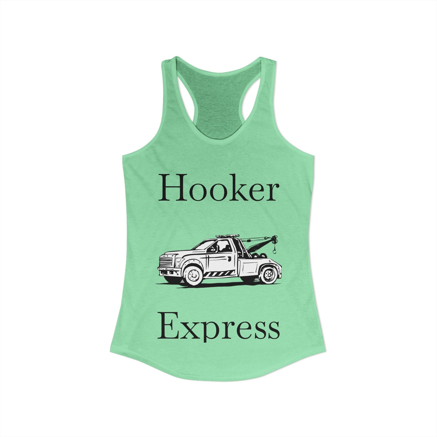 H**ker Express Wheel Lift Tow Truck Women's Racerback Tank