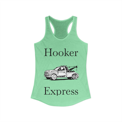 H**ker Express Wheel Lift Tow Truck Women's Racerback Tank