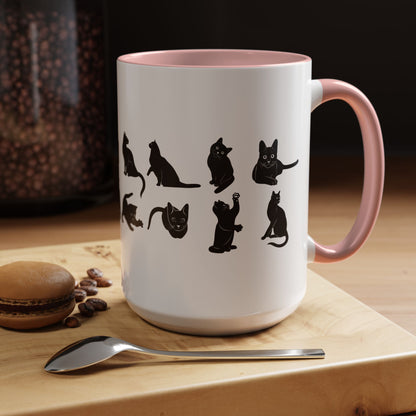 Cats 2-Tone Coffee Mug