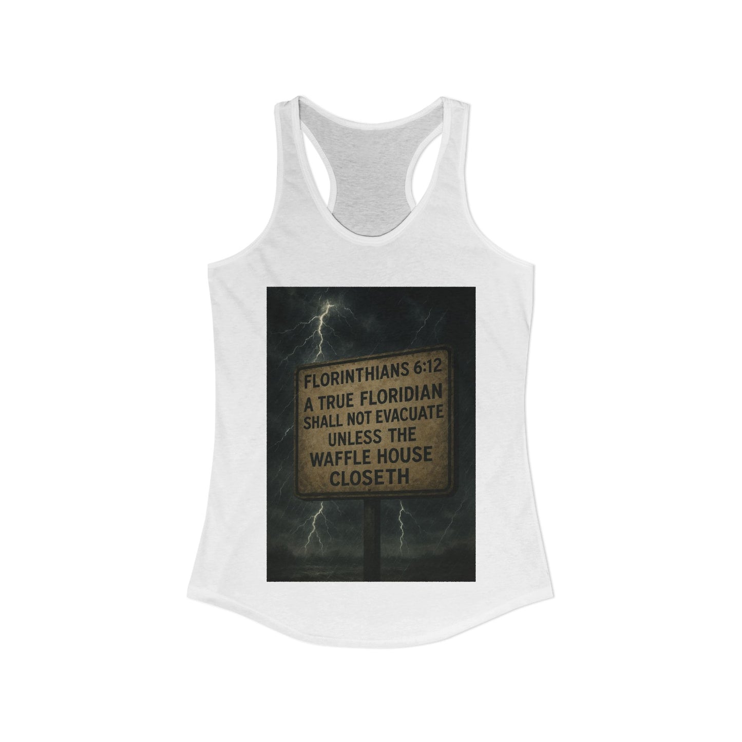 Florinthians 6:12 Women's Racerback Tank