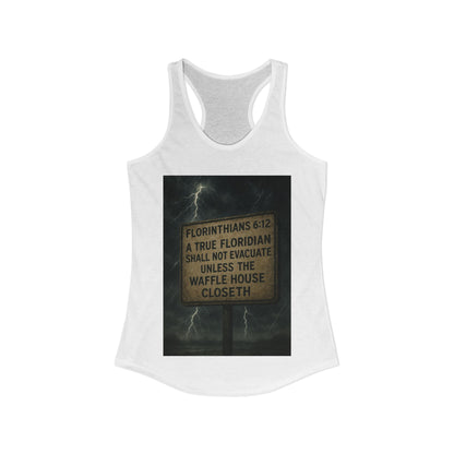 Florinthians 6:12 Women's Racerback Tank
