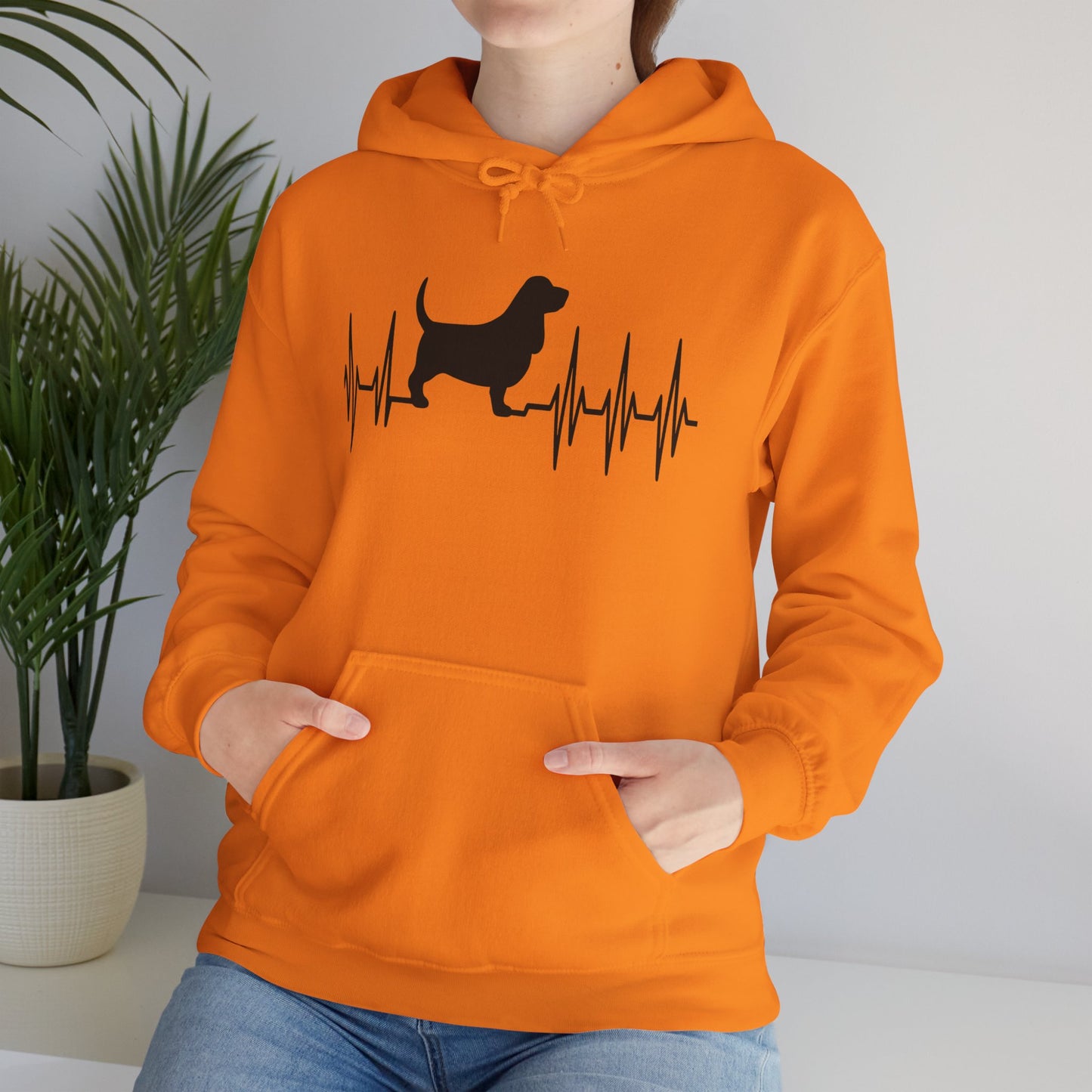 My Heart Beats For Bassets Unisex Hoodie