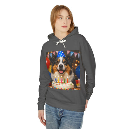 Birthday Buddy Aussie Unisex Lightweight Hoodie