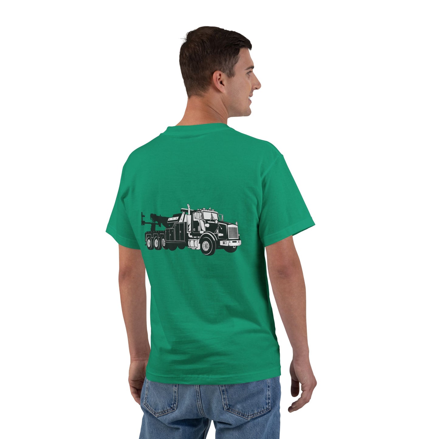 Heavy Tow Truck Men's Short-Sleeve Crewneck Tee