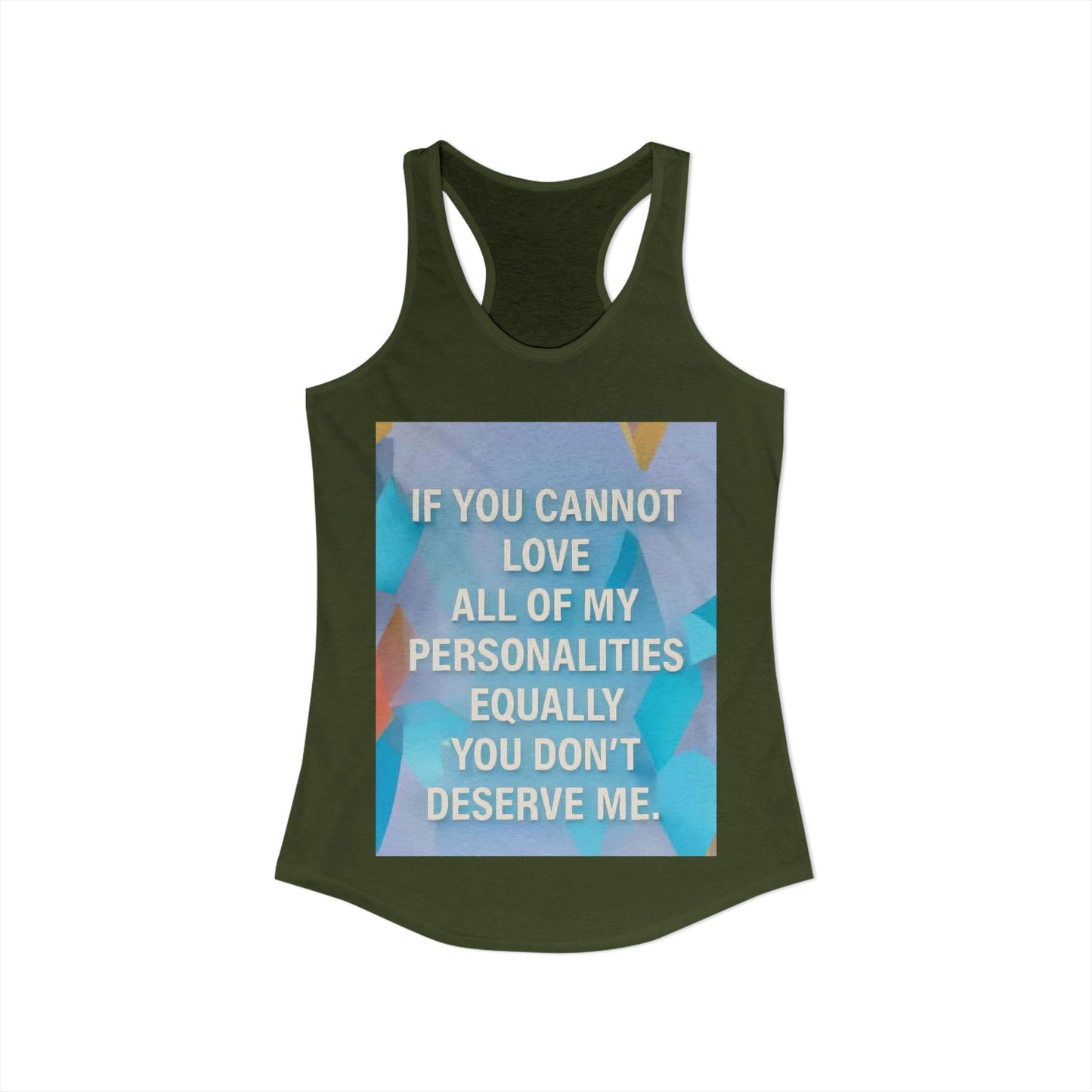 All Of My Personalities Women's Racerback Tank
